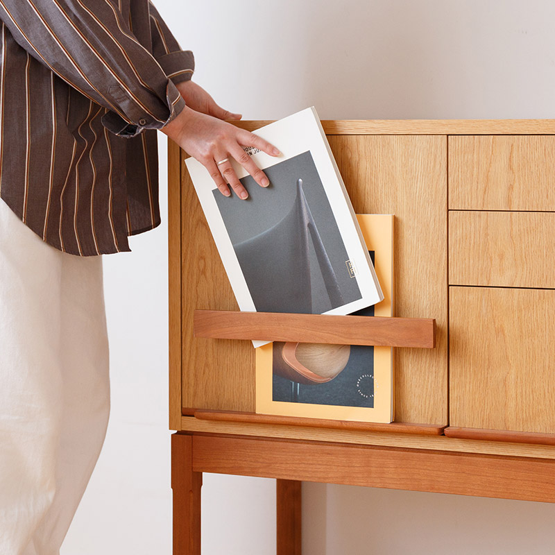 マガジンラック付き収納ボード