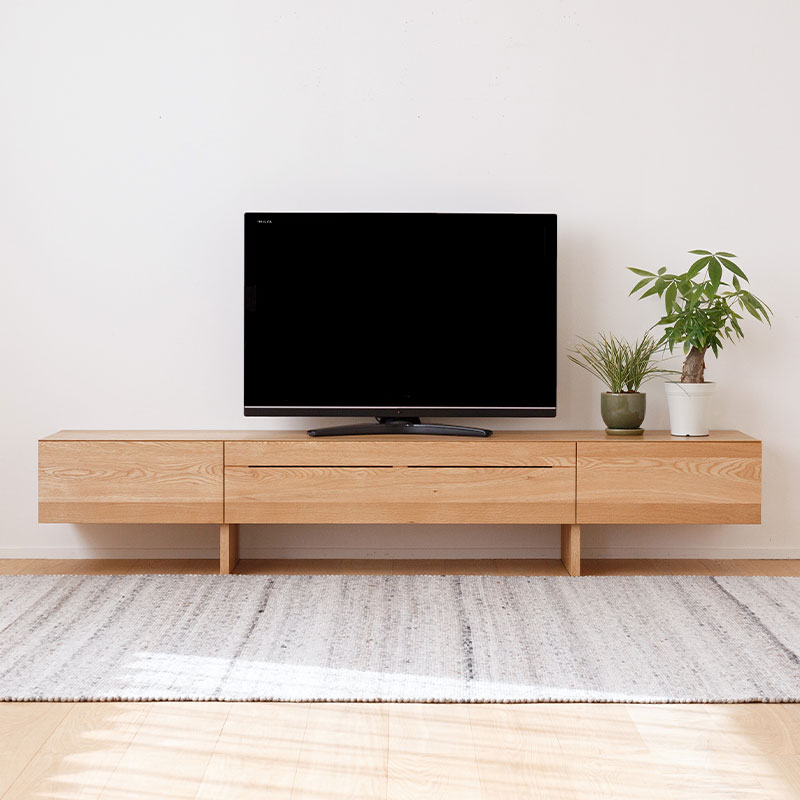 ワンスリット木製テレビボードサイズ