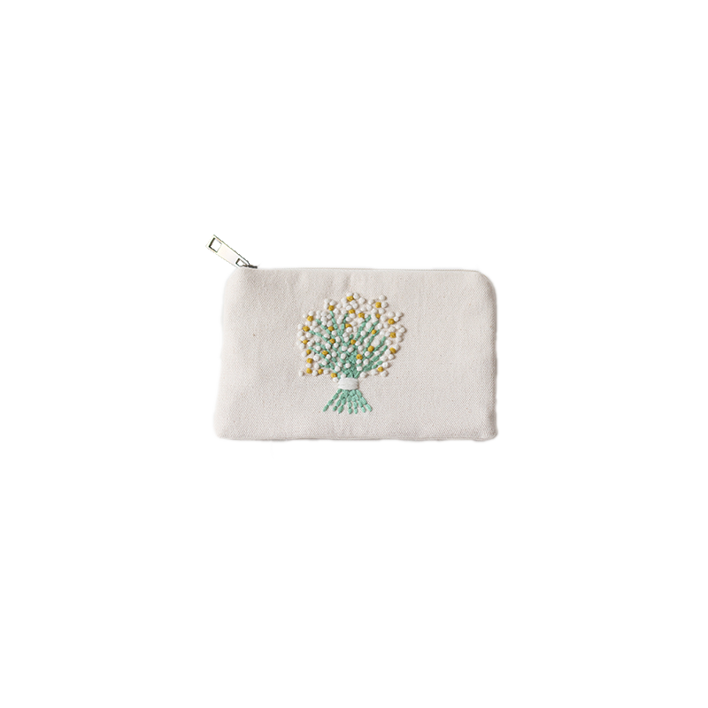 刺繍ポーチ フラワーS
