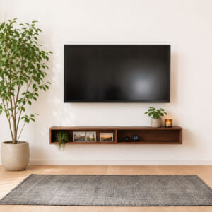 奥行きと高さが選べる壁掛け（フロート）テレビボード