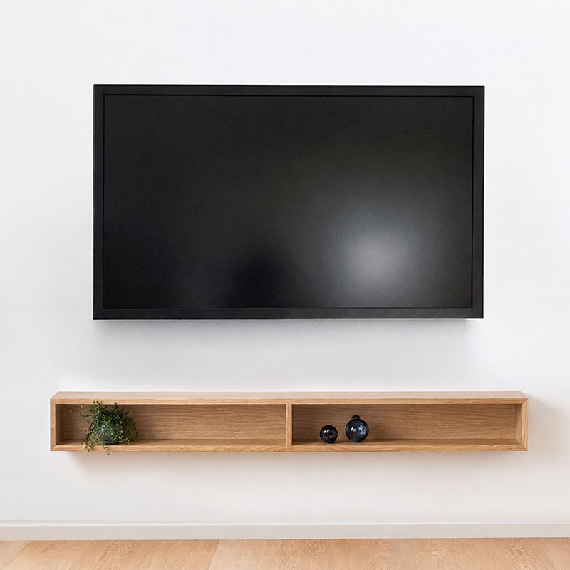 奥行きと高さが選べる壁掛け（フロート）テレビボード