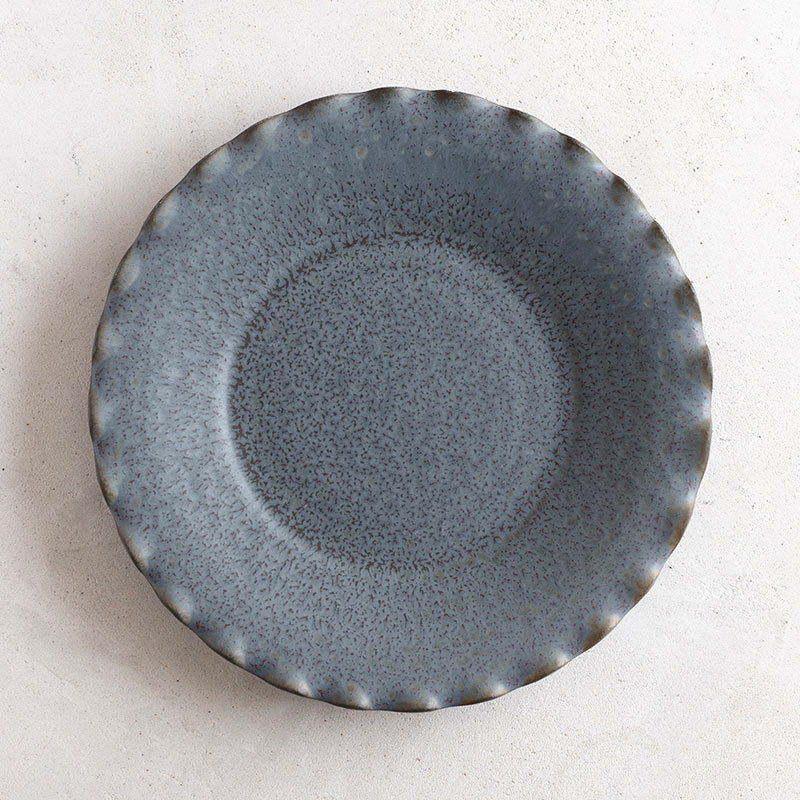 磁器のふち波プレート