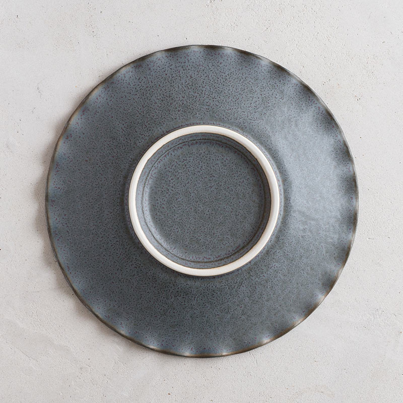 磁器のふち波プレート