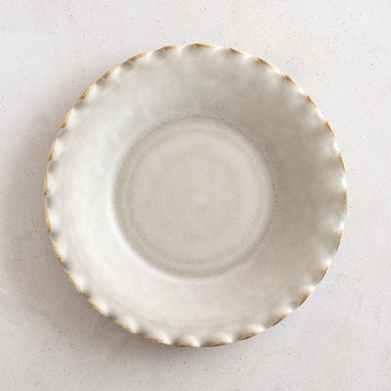 磁器のふち波プレート