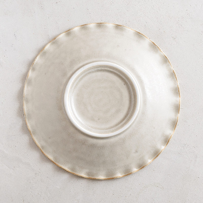 磁器のふち波プレート