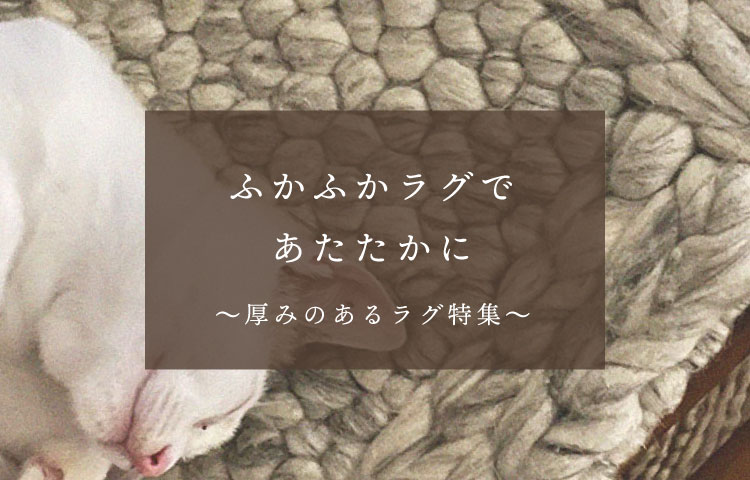 ふかふかラグであたたかに