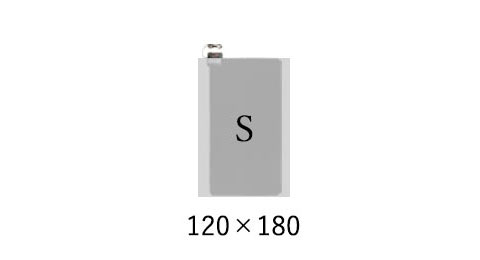 約1畳　ホットカーペット（88×176 cm） ラグサイズ： S (約120×180 cm)
