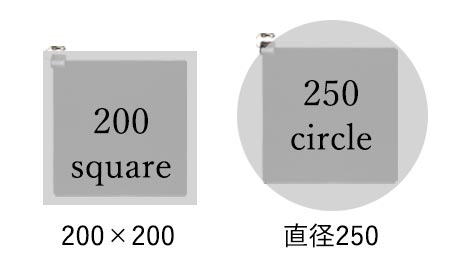 2畳用ホットカーペット（176×176 cm）に 200cm正方形ラグ 、直径約250cmラグ