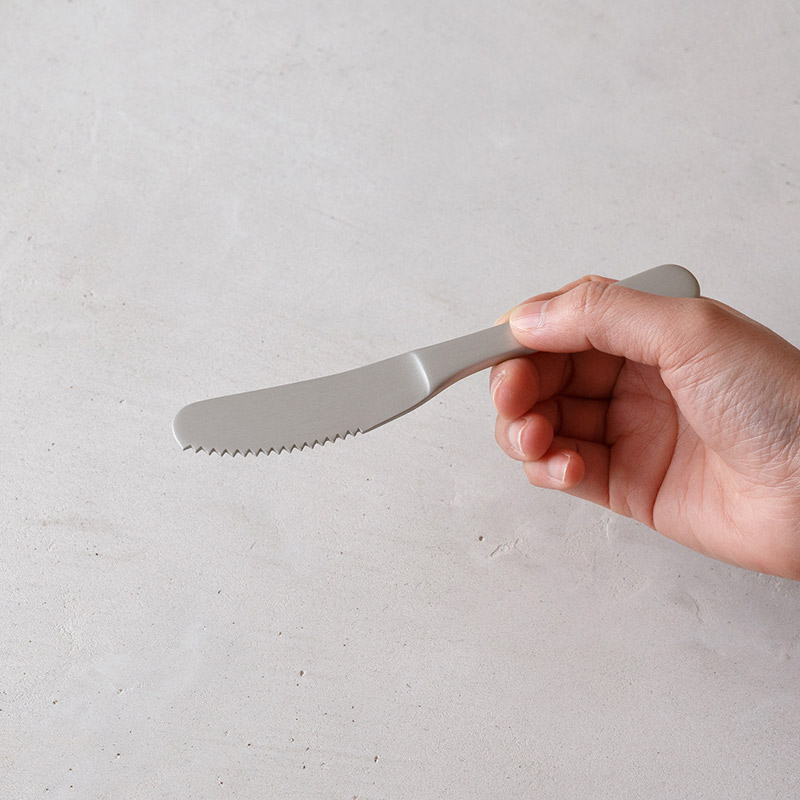 すくいやすいアルミバターナイフ