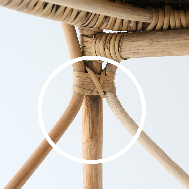 軽くて使いやすい籐の椅子 ラタンステムチェア | ボー・デコール オンラインショップ