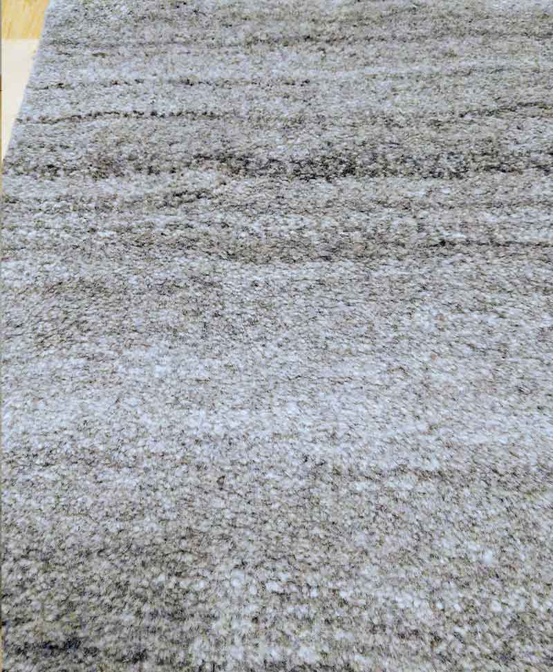 Temusubi（手結び）シリーズ 極厚のふかふか手織り玄関マット（上質ウール100%） [ナチュラルグレー(グレー,ライトグレー) / HK02E]