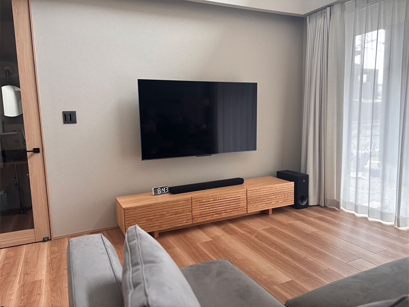 スリットテレビボード LoCE オーク