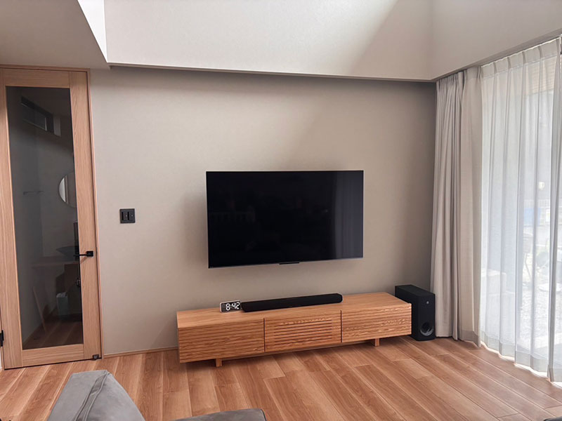 スリットテレビボード LoCE オーク