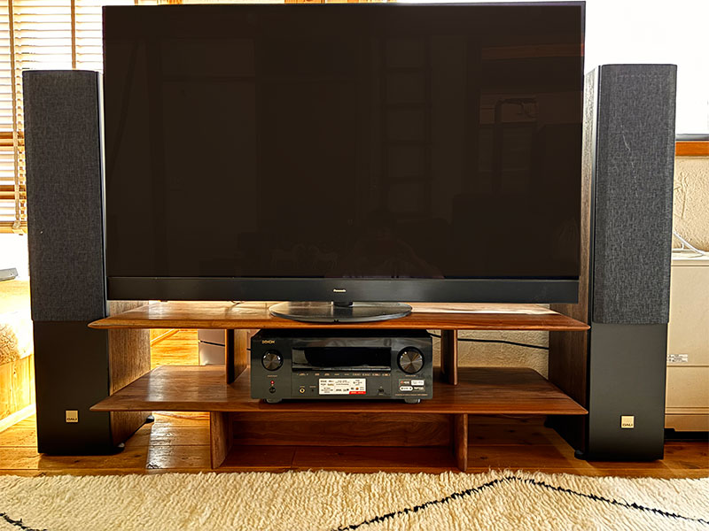 総無垢材のオープンテレビボード