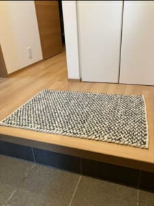 ウニコ　手編み ウールラグ　 北欧モダン シンプルデザイン　カーペット　絨毯 気軽に使える天然素材のウールラグ [ライトグレー] / WW54A | ボー