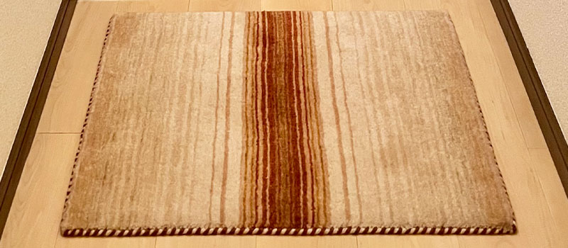 [ハグみじゅうたん®]厚手ウールラグ 6177Eroom 無垢の床に合う厚手の羊毛玄関マット[ハグみじゅうたん] / ER6177E レッド