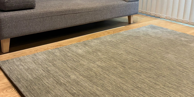 [ハグみじゅうたん®] てざわり無地シリーズ 天然素材の家に合う厚手のウールラグ [ハグみじゅうたん]ライトグレー / ER7004