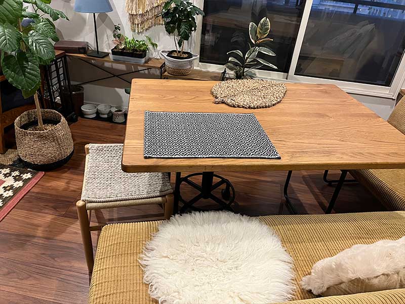 WW MIX amiamiシリーズ カフェでも人気 天然素材のシートクッション [ライトグレー ミニ] / WW54JC Kumo / 雲のようなウールのシャギーシートクッション / わた雲