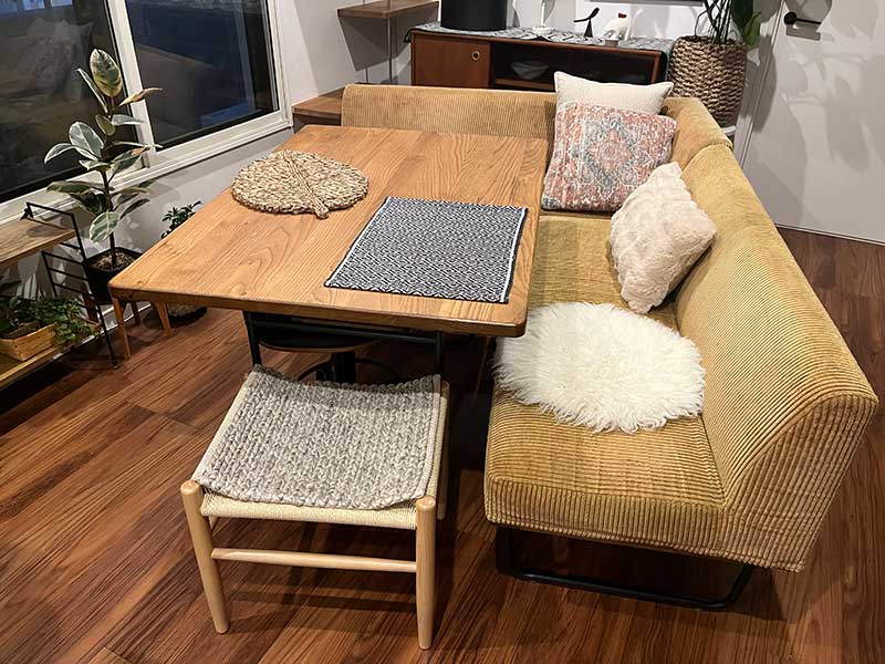 WW MIX amiamiシリーズ カフェでも人気 天然素材のシートクッション [ライトグレー ミニ] / WW54JC Kumo / 雲のようなウールのシャギーシートクッション / わた雲