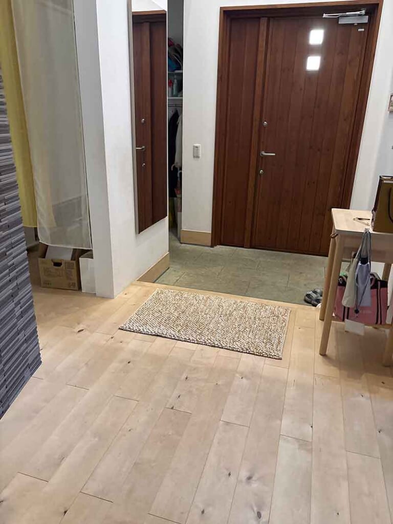 WW MIX ballrugシリーズ 天然素材の玄関マット ホワイト＆ピンク マット / WW48E