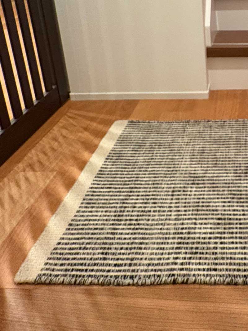 Plant（プラント）シリーズ 上質ウールの玄関マット ホワイト / リバーシブルウールマット(薄手） [プラント ホワイト マット / WN862E]