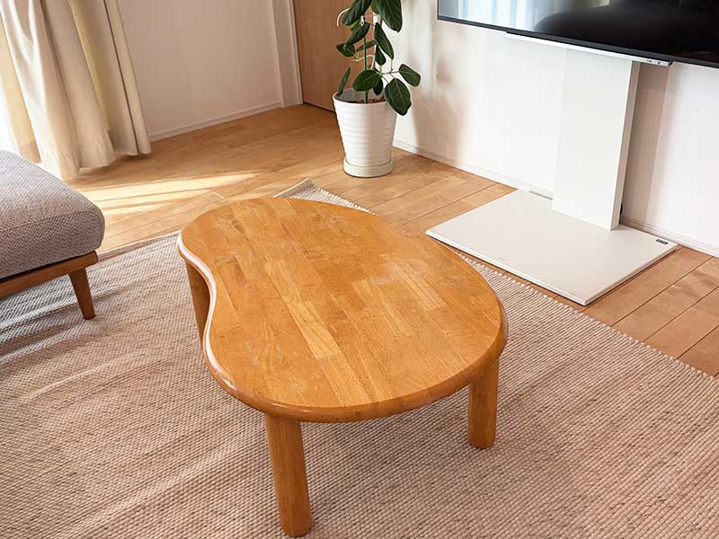 Blend（ブレンド）シリーズ アイボリーの天然素材ウールラグ / リバーシブルの薄手ウール絨毯 [ブレンドW アイボリー / J2109VR]