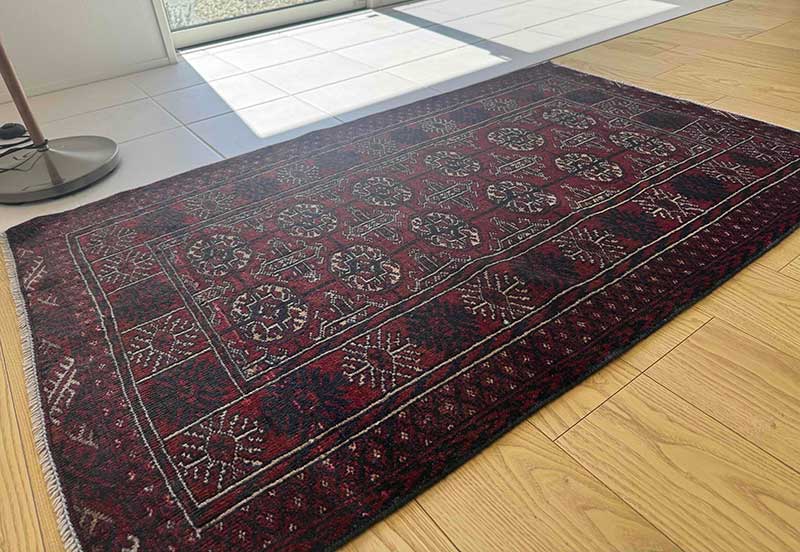 ヴィンテージラグ / トライバルラグ [ブハラ ヘラート] アフガニスタン産 / 1980年代