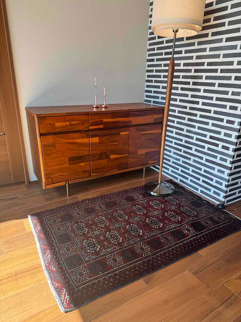 ヴィンテージラグ / トライバルラグ [ブハラ ヘラート] アフガニスタン産 / 1980年代