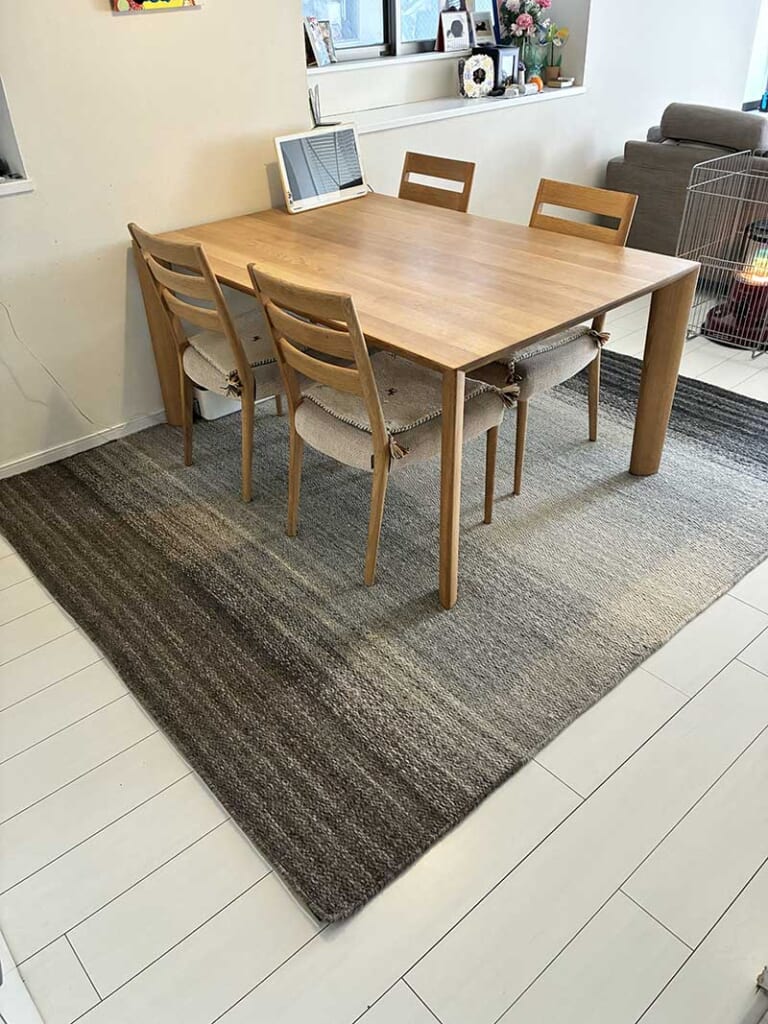 Plant（プラント）シリーズ リバーシブルの薄手ウール絨毯 [プラント グラデーション / WN863]