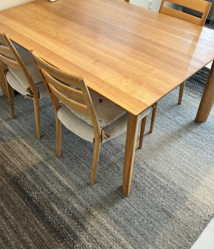 Plant（プラント）シリーズ リバーシブルの薄手ウール絨毯 [プラント グラデーション / WN863]