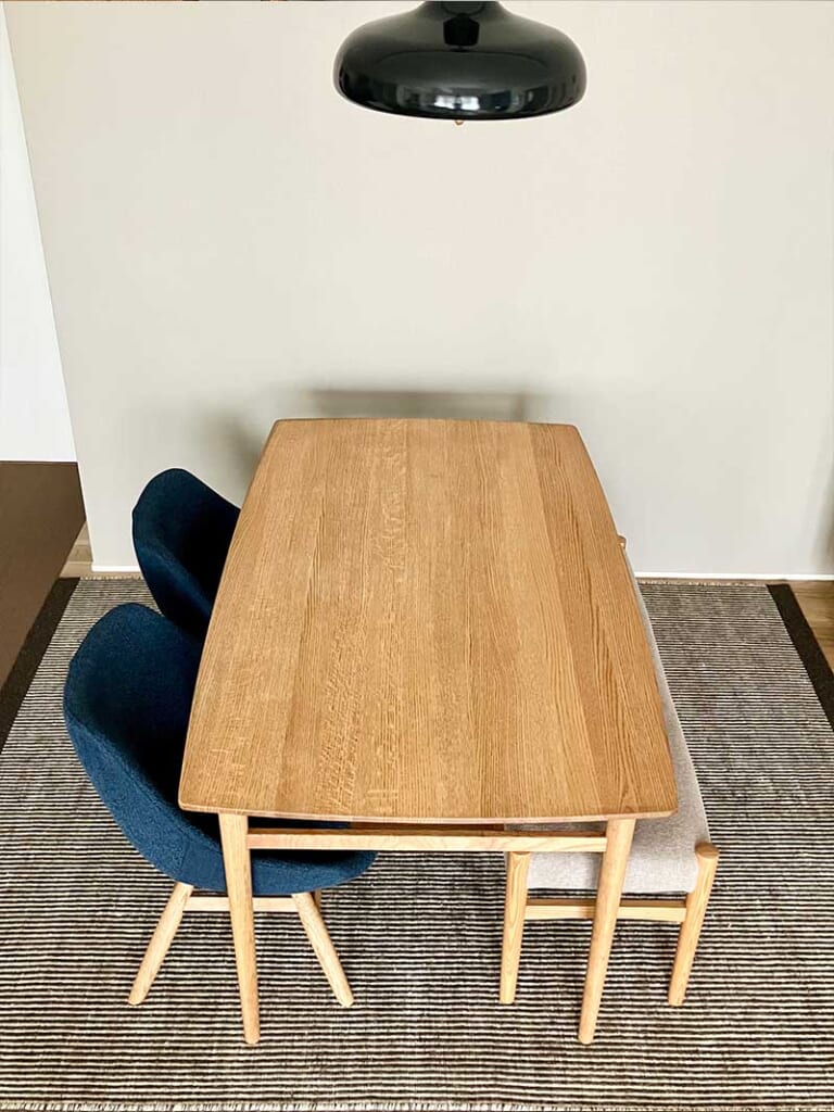 Plant（プラント）シリーズ ブラウンの天然素材のウールラグ / リバーシブルの薄手ウール絨毯 [プラント ブラウン / WN861]