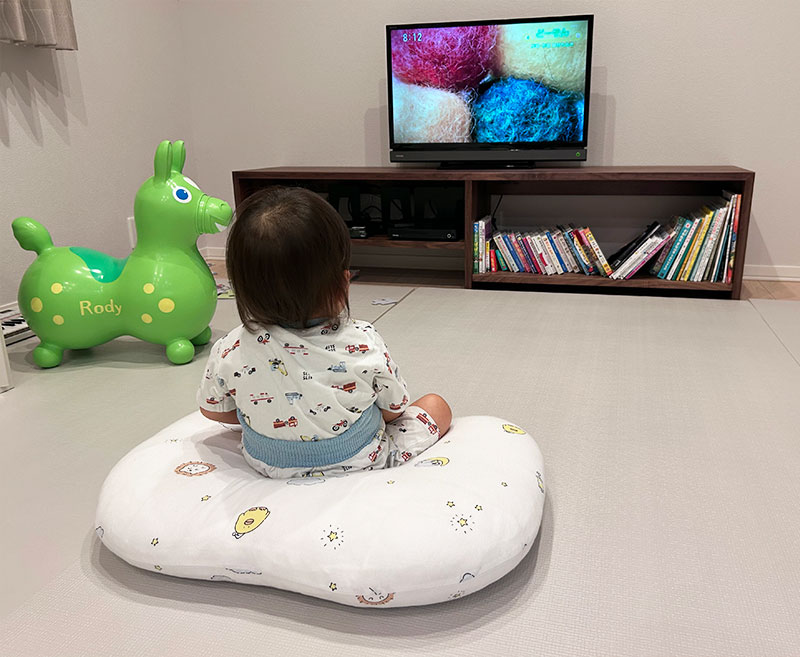 本棚やベンチにもなるオープンテレビボード